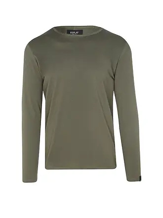 REPLAY | T-shirt à manches longues | olive